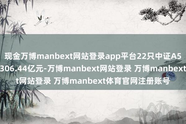 现金万博manbext网站登录app平台22只中证A500ETF成交金额为306.44亿元-万博manbext网站登录 万博manbext体育官网注册账号