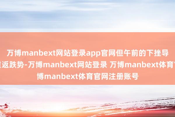 万博manbext网站登录app官网但午前的下挫导致沪深股指重返跌势-万博manbext网站登录 万博manbext体育官网注册账号